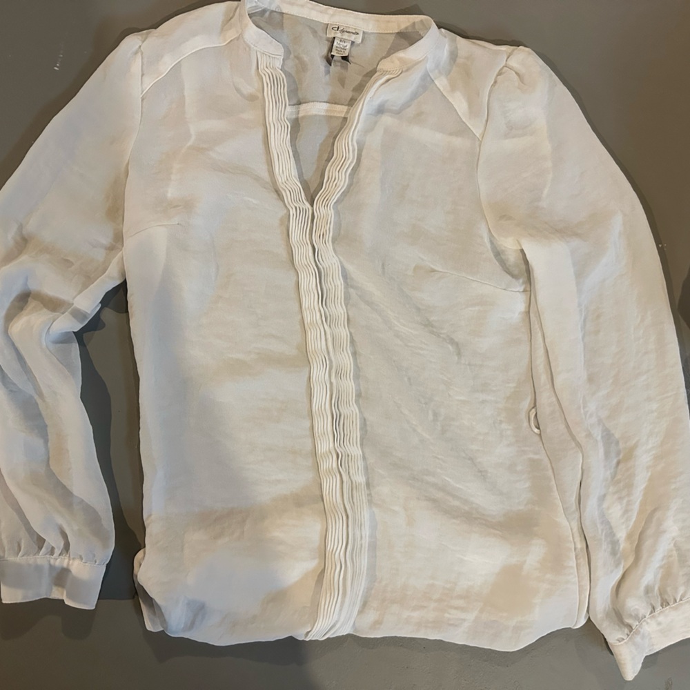 White Button-Up Blouse